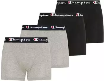 Champion Logo Retroshorts Boxer Shorts 2-Pack (U20195) schwarz/grau meliert