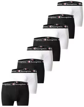 Champion Logo Retroshorts Boxershorts 2er-Pack (U20193) weiß/schwarz