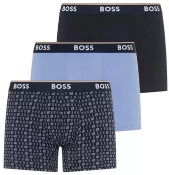 Hugo Boss 3-Pack BoxerBr Power Des (50554438) marine/brown