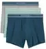 Marc O'Polo Modal Long Boxer 3-Pack (287998) dunkelblau/graumeliert/hellgrün