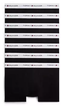 Tommy Hilfiger Trunk Slim Fit 7-Pack rot/schwarz/wei&szlig;