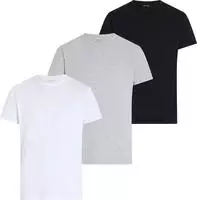 Calvin Klein 3er-Pack Crewneck-T-Shirt - Schwarz, Wei&szlig;, Grau, Gr&ouml;&szlig;e S