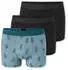 Schiesser Shorts 3er-Pack uni/gemustert mehrfarbig 95/5 (180197-925)