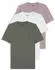 HUGO T-Shirt RN TRIPL 3-Pack mit Rundhalsausschnitt (50532811) oliv