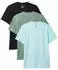 Calvin Klein Short Sleeve Crew Neck 3PK T-Shirt (LV00NB4185) black w sea spray emb/sea spray w