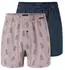 Schiesser Weiter Boxer Multipacks 2er-Pack mit Eingriff (182427) dunkelblau/rot