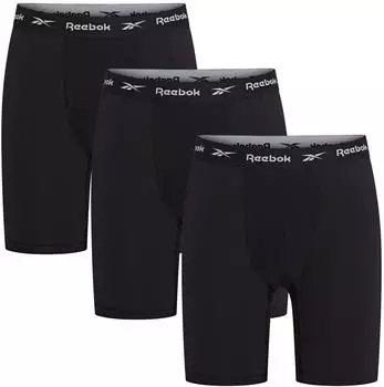 Reebok 3er-Pack Boxershorts schwarz