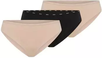 Hugo Boss 3P Micro Brief Slip (66508710) beige/schwarz