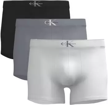 Calvin Klein 3-Pack Trunks (LV00NB4472) black/misty grey/white