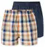 Schiesser Boxershorts 2er-Pack Webware mehrfarbig gemustert Boxershorts Multipack (183638-901)