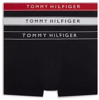 Tommy Hilfiger 3-Pack Essential Logo Waistband Trunks (UM0UM03881) red
