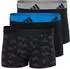 Adidas Active Flex Cotton Boxer Shorts 3er-Pack (281391) schwarz/dunkelgrau/farbmix