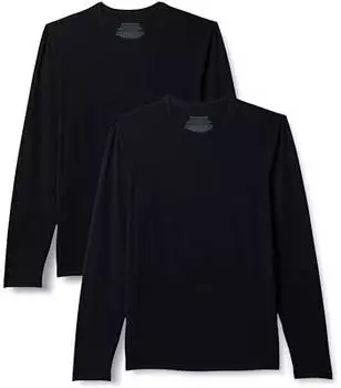 Amazon Essentials Long Sleeve Super Soft Modal Undershirt (AEMN26662M25) schwarz