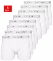 Tazzio Herren Boxershorts 8er Pack Wei&szlig;