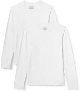 Amazon Essentials Langarm Unterhemd aus superweichem Modal (AEMN26662M25) weiß