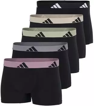 Schiesser Enge Boxershorts mit Logo 5er-Pack Schwarz - ADIDAS (4AM019-912)