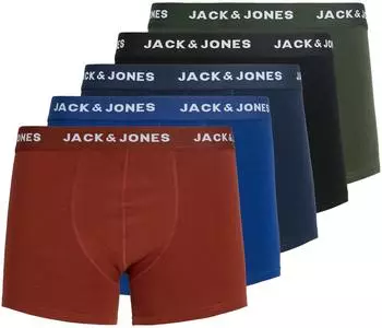Jack & Jones JACHUEY Boxer 5-Pack navy/oliv/karminrot/schwarz