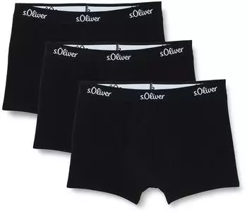 s.Oliver 3-Pack Boxershorts (6007565) black/black/black