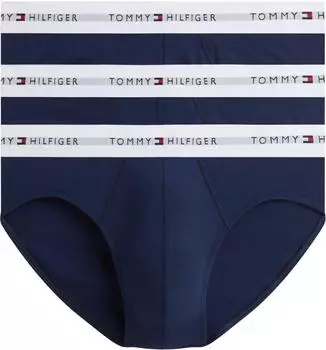Tommy Hilfiger Signature Cotton - 3er-Pack Slips in Marineblau-Navy (UM0UM038750WE)