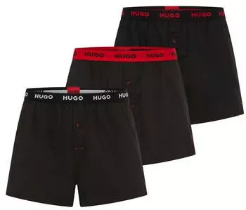 HUGO Dreierpack Boxershorts - Style WOVEN BOXER TRIPLET 50532565 Dunkelgrau