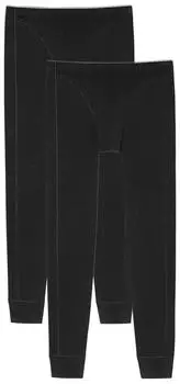 Schiesser 2-Pack Lange Unterhose (173813) schwarz