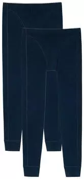 Schiesser 2-Pack Organic Cotton Long Johns (173813) blue
