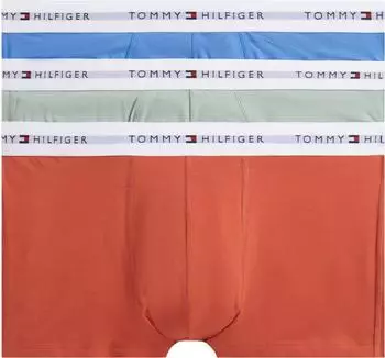 Tommy Hilfiger 3-Pack Signature Repeat Logo Waistband Trunks (UM0UM03889-0RT) orange