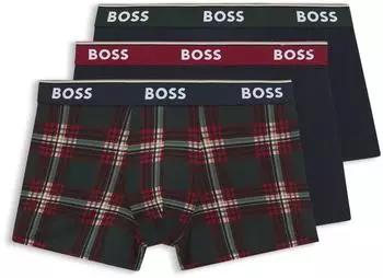 Hugo Boss 3-Pack Trunk Power Design (50554443) marine/green/white