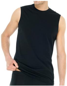 Schiesser Muscle Shirts 2er Pack schwarz Essentials