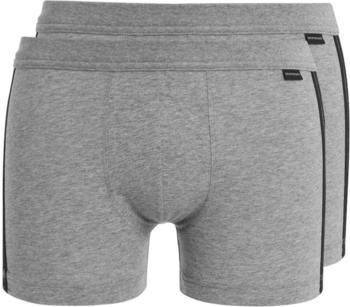 Schiesser Shorts Cotton Essentials 2er-Pack anthrazit (035111-203)