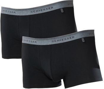 Schiesser Shorts 2er-Pack schwarz (205551/008)