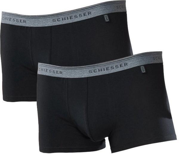 Schiesser Shorts 2er-Pack schwarz (205551/008)