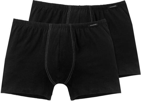 Schiesser Shorts Essentials 2er-Pack schwarz (205222-000)
