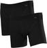 Schiesser Shorts mit Eingriff 2er-Pack schwarz Authentic