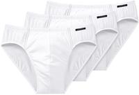 Schiesser 3P Essentials Super Mini Briefs Wei&szlig; Baumwolle Small Herren