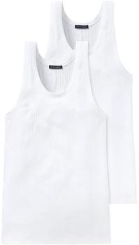 Schiesser Unterhemden 2er-Pack weiß Authentic (103401-100)