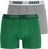 Puma Boxer Shorts 2er-Pack grey/green (521015001-075)