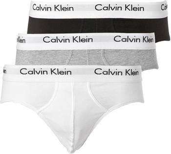 Calvin Klein 3er-Pack Hüft-Slips -Cotton Stretch grau/weiß/schwarz (U2661G-998)