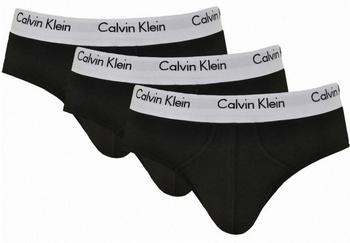 Calvin Klein 3er-Pack Hüft-Slips - Cotton Stretch schwarz (U2661G-001)