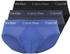 3er-Pack -Cotton schwarz/hellblau/blau (U2661G-1KU)