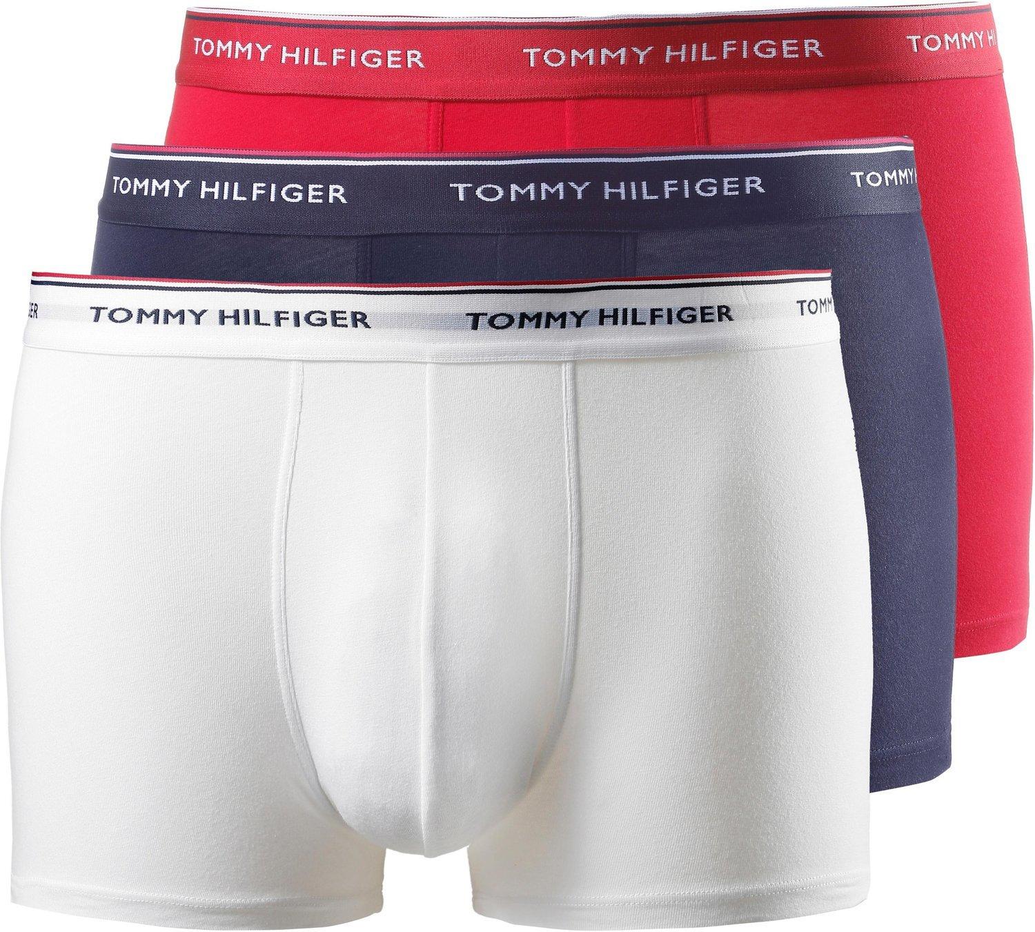 Brun øverst fordel Tommy Hilfiger 3er-Pack Stretch Cotton Trunks weiß/rot/blau  (1U87903842-611) Test TOP Angebote ab 31,65 € (September 2023)