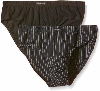 Götzburg Sport-Slip Statement 2-Pack schwarz gemustert (742173-6015-799)