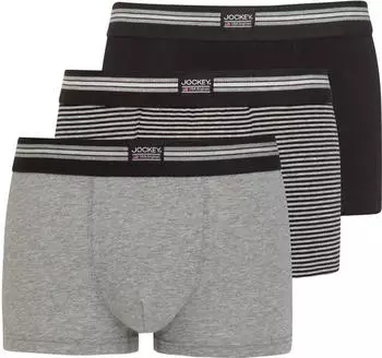 Jockey 3-Pack Short Trunk Boxershorts schwarz (17302913/99S)