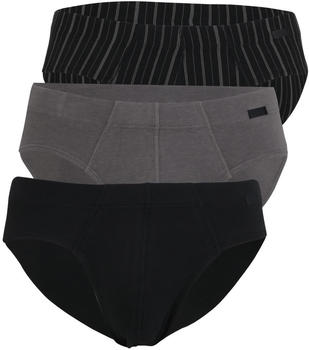 Jockey Brief Slip 3-Pack schwarz/schwarz/grey (25002413/974)