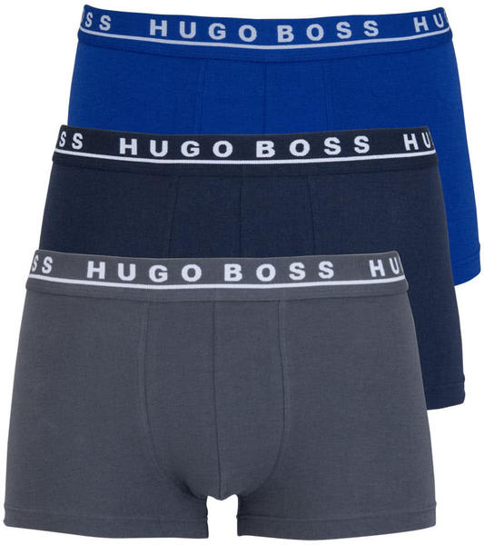 Hugo Boss 3-Pack Trunk CO/EL mittelblau/dunkelblau/grey (50325403-487)