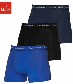 Calvin Klein 3er-Pack Shorts - Cotton Stretch blau (U2662G-1KU)