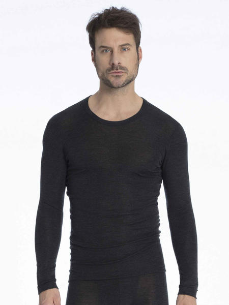 Calida Wool & Silk Langarm-Shirt schwarz (15060-785)