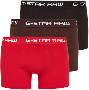 G-Star Classic Trunk Color 3-Pack dark flame/deep bordeaux/black (D05095-2058-8527)