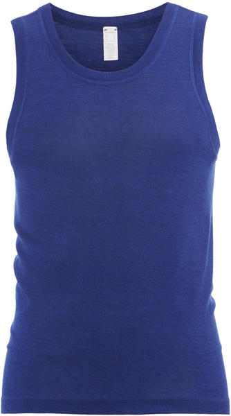 hessnatur Achselshirt PureMIX aus Bio-Merinowolle mit Seide (48496) blau