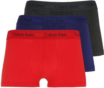 Calvin Klein 3-Pack Low Rise Trunks - Cotton Stretch (U2664G-HWB)